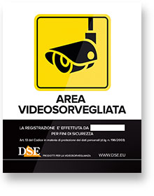 Cartelli Di Avviso Tvcc A Norma Adesivi Videosorveglianza Per Privacy Cartelli Telecamere