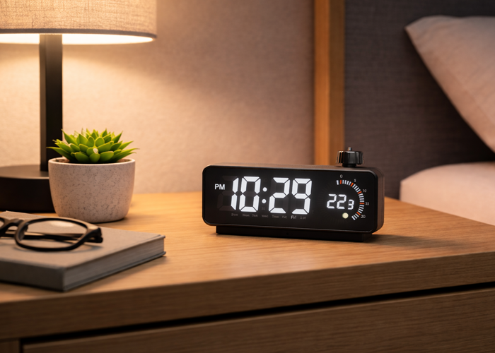 Sveglia Digitale WiFi Con Videocamera Nascosta | Orologio Con Telecamera Spia, Visione In Tempo Reale Su App, Microfono Integrato E Scheda SD 32GB Inclusa