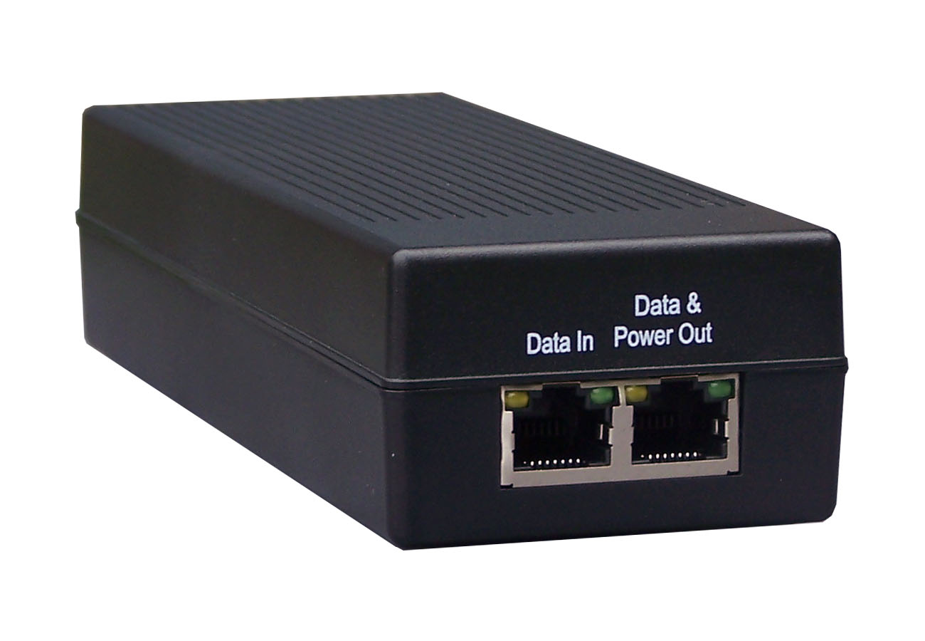 Alimentatore Injector PoE Gigabit 15W, Adattatore IEEE 802.3af, Plug & Play Per Telecamere IP, Telefoni VoIP E Access Point, Distanza Fino A 328 Piedi (100 Metri)