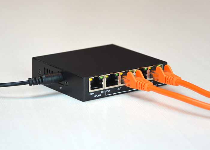 telefoni VOIP o punti di accesso con alimentazione 48v60w WS-POE-8-48v60w Passive 10//100 Power over Ethernet PoE iniettore per 8 telecamere IP