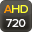Risoluzione HD 720P 1280x720 pixels con DVR AHD